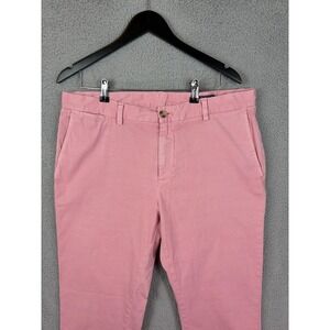 Vineyard Vines Breaker Pants Mens 38x31 Pink Chino Stretch Casual Flat Front Men